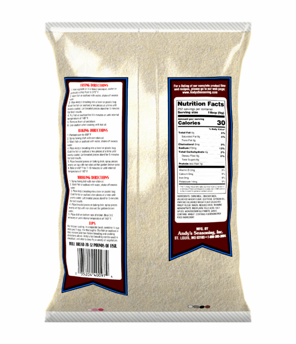 ANDY'S YELLOW FISH BREADING 5 LB BAG - Image 2