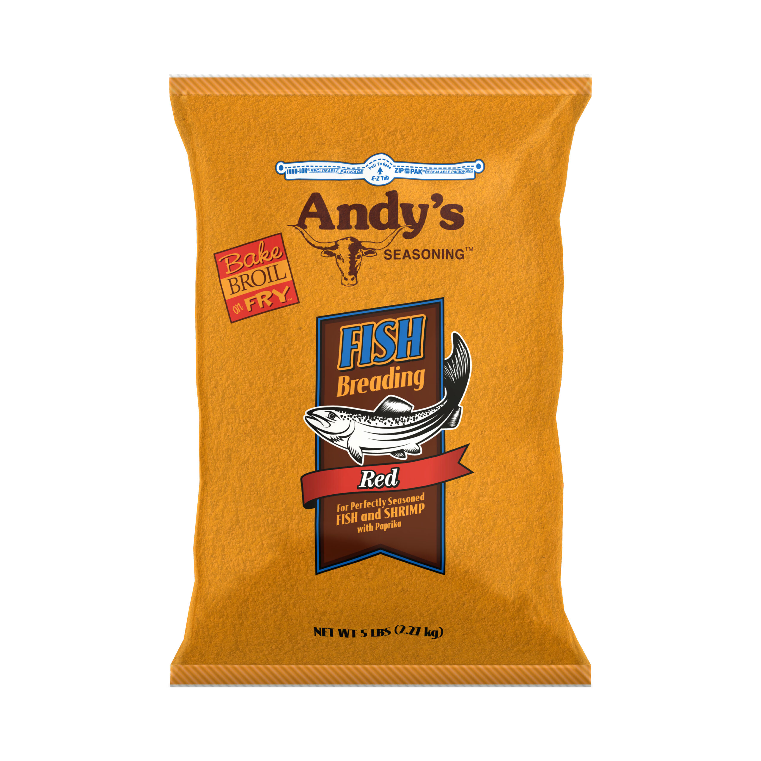 ANDY'S RED FISH BREADING 5 LB BAG