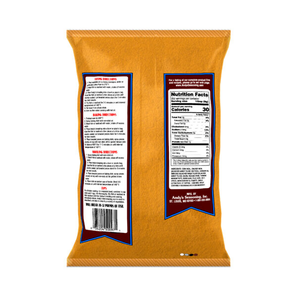 ANDY'S RED FISH BREADING 5 LB BAG - Image 2