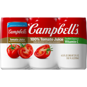 CAMPBELL'S 100% TOMATO JUICE 5.5 OZ CAN (6 PACK) - Image 4