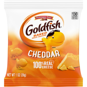 PEPPERIDGE FARM BAKED GOLDFISH CRACKERS, CHEDDAR 60 COUNT