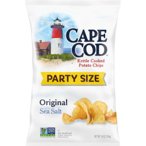 CAP COD POTATO CHIPS, ORIGINAL KETTLE CHIPS 14 OZ BAG