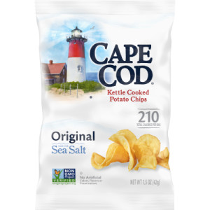 CAPE COD POTATO CHIPS, ORIGINAL KETTLE CHIPS 1.5 OZ BAG