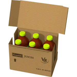 V8 ORIGINAL LOW SODIUM 100% VEGETABLE JUICE 46 OZ BOTTLE - Image 3