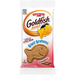 PEPPERIDGE FARM GIANT WHOLE GRAIN GOLDFISH CINNAMON GRAHAMS 300 COUNT