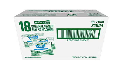 HIDDEN VALLEY BUTTERMILK RANCH DRESSING, DIP, & SAUCE 3.2 OZ PACKETS - Image 4