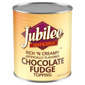 JUBILEE RICH ‘N CREAMY CHOCOLATE FUDGE 96 OZ CAN