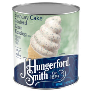 J. HUNGERFORD SMITH BIRTHDAY CAKE CONFETTI CONE COATING 116 OZ CAN
