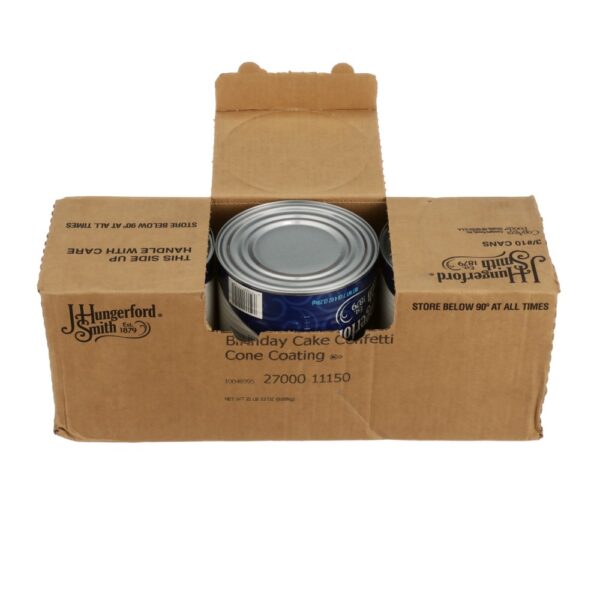 J. HUNGERFORD SMITH BIRTHDAY CAKE CONFETTI CONE COATING 116 OZ CAN - Image 2