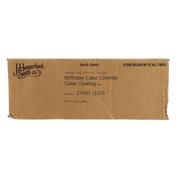 J. HUNGERFORD SMITH BIRTHDAY CAKE CONFETTI CONE COATING 116 OZ CAN - Image 3