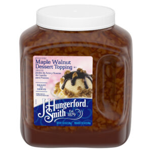 J. HUNGERFORD SMITH MAPLE WALNUT SUNDAE DESSERT TOPPING 115 OZ WIDE-MOUTH JUG