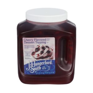 J. HUNGERFORD SMITH CHERRY FLAVORED DESSERT TOPPING 123.4 OZ WIDE-MOUTH JUG