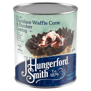 J. HUNGERFORD SMITH CHOCOLATE WAFFLE CONE & ENROBER COATING 123 OZ CAN