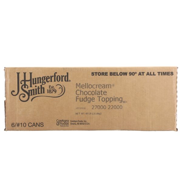 J. HUNGERFORD SMITH MELLOCREAM CHOCOLATE FUDGE DESSERT TOPPING 128 OZ CAN - Image 3