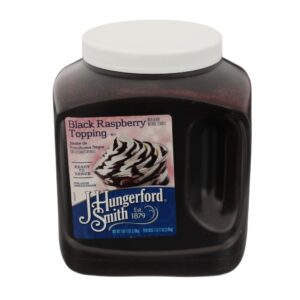 J. HUNGERFORD SMITH BLACK RASPBERRY DESSERT TOPPING 123 OZ WIDE-MOUTH JUG