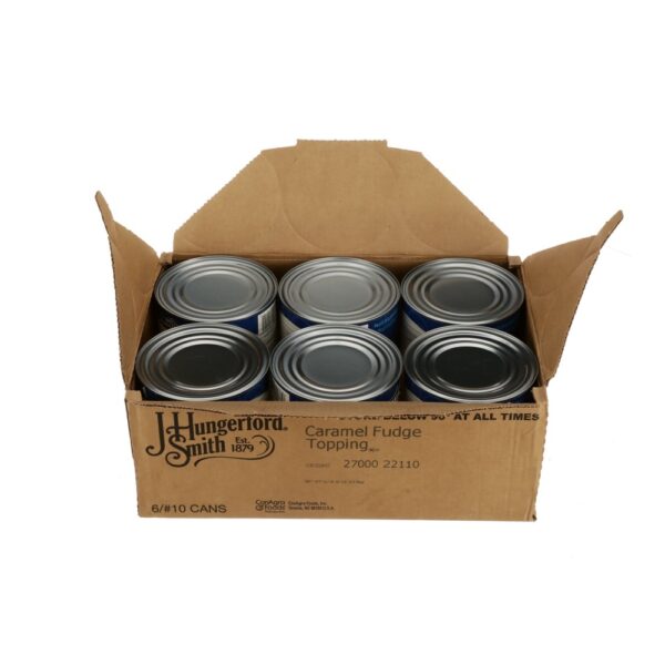 J. HUNGERFORD SMITH CARAMEL FUDGE DESSERT TOPPING 138 OZ CAN - Image 2
