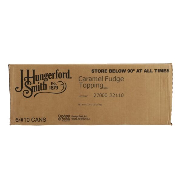 J. HUNGERFORD SMITH CARAMEL FUDGE DESSERT TOPPING 138 OZ CAN - Image 3