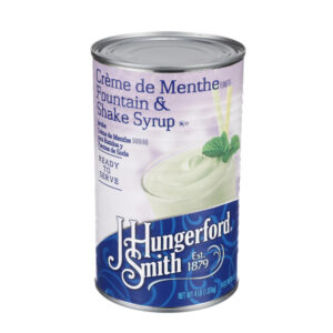 J. HUNGERFORD SMITH CR?ME DE MENTHE FOUNTAIN & SHAKE SYRUP 64 OZ CAN