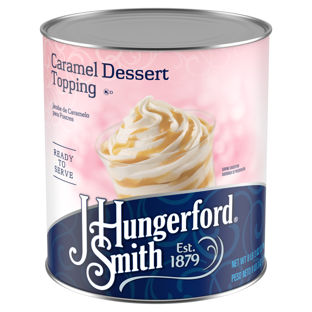 J. HUNGERFORD SMITH CARMEL DESSERT TOPPING 96 OZ CAN