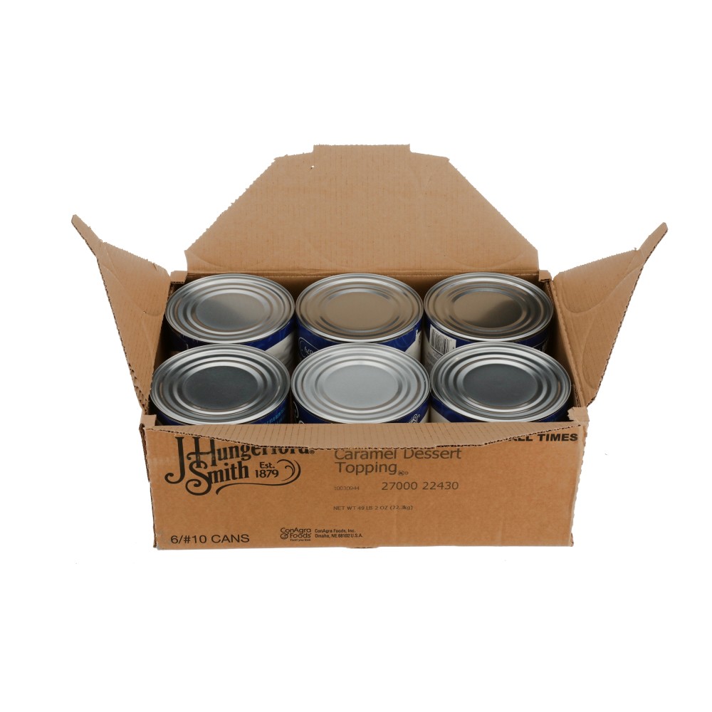 J. HUNGERFORD SMITH CARMEL DESSERT TOPPING 96 OZ CAN - Image 2