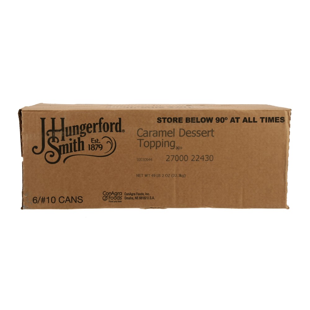 J. HUNGERFORD SMITH CARMEL DESSERT TOPPING 96 OZ CAN - Image 3