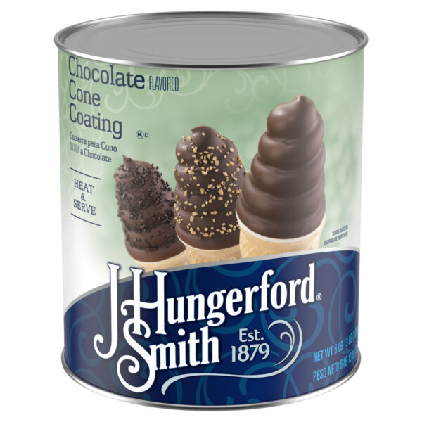 J. HUNGERFORD SMITH CHOCOLATE CONE COATING 109 OZ CAN