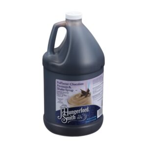 J. HUNGERFORD SMITH FULFLAVOR CHOCOLATE FOUNTAIN & SHAKE SYRUP 1 GALLON JUG