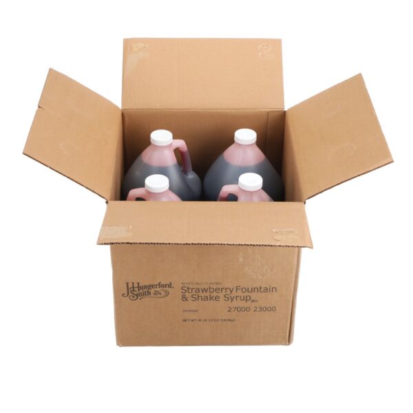 J. HUNGERFORD SMITH STRAWBERRYFOUNTAIN & SHAKE SYRUP 1 GALLON JUG - Image 2