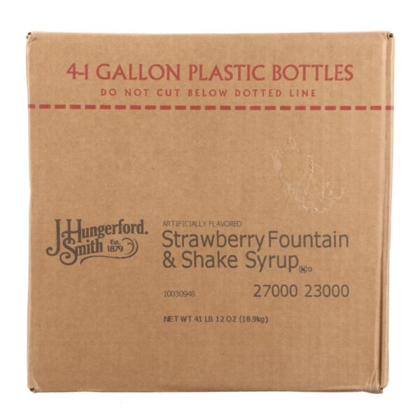 J. HUNGERFORD SMITH STRAWBERRYFOUNTAIN & SHAKE SYRUP 1 GALLON JUG - Image 3