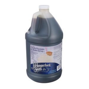 J. HUNGERFORD SMITH VANILLA FOUNTAIN & SHAKE SYRUP 1 GALLON JUG