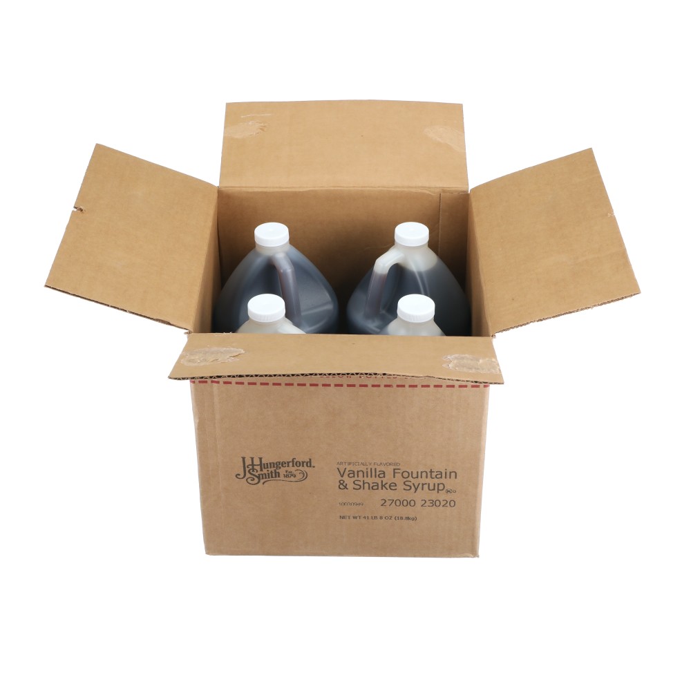J. HUNGERFORD SMITH VANILLA FOUNTAIN & SHAKE SYRUP 1 GALLON JUG - Image 2