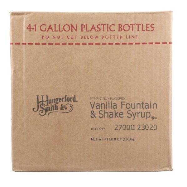 J. HUNGERFORD SMITH VANILLA FOUNTAIN & SHAKE SYRUP 1 GALLON JUG - Image 3