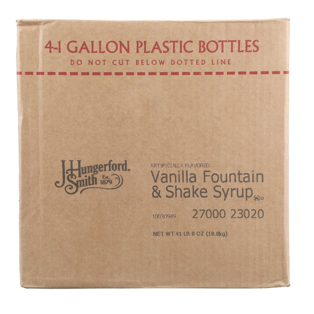 J. HUNGERFORD SMITH VANILLA FOUNTAIN & SHAKE SYRUP 1 GALLON JUG - Image 3