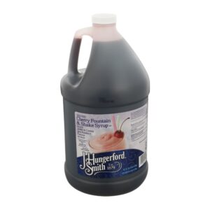 J. HUNGERFORD SMITH CHERRY FOUNTAIN & SHAKE SYRUP 11 GALLON JUG