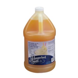 J. HUNGERFORD SMITH BANANA FOUNTAIN & SHAKE SYRUP 1 GALLON JUG