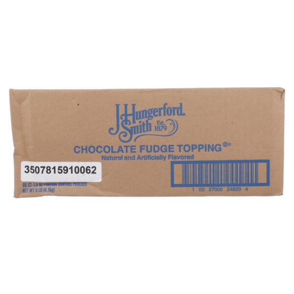 J. HUNGERFORD SMITH SINGLE-SERVE CHOCOLATE FUDGE TOPPING 1.5 OZ PACKETS - Image 3