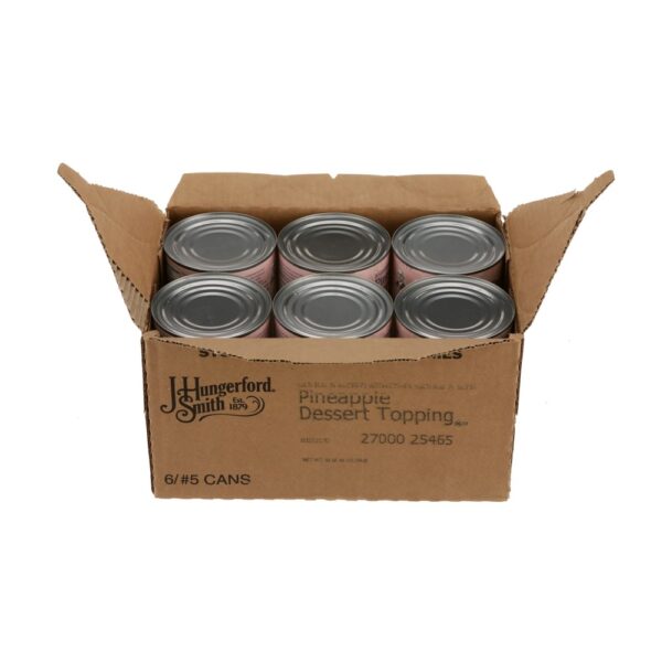 J. HUNGERFORD SMITH PINEAPPLE DESSERT TOPPING 53 OZ CAN - Image 2
