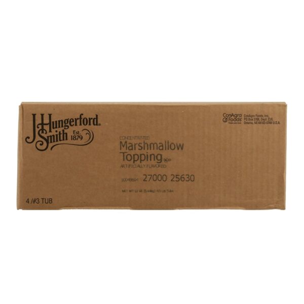 J. HUNGERFORD SMITH MARSHMALLOW CONCENTRATE TOPPING 3 LB TUB - Image 3