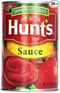 HUNT’S TOMATO SAUCE 15 OZ CAN