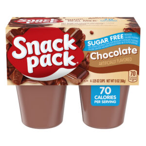 SNACK PACK SUGAR FREE CHOCOLATE PUDDING 3.25 OZ CUPS