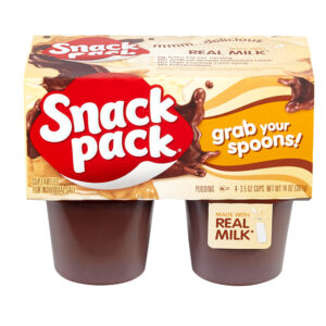 SNACK PACK FAT-FREE CHOCOLATE PUDDING 3.5 OZ CUPS