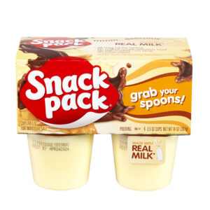 SNACK PACK VANILLA PUDDING 3.5 OZ CUPS