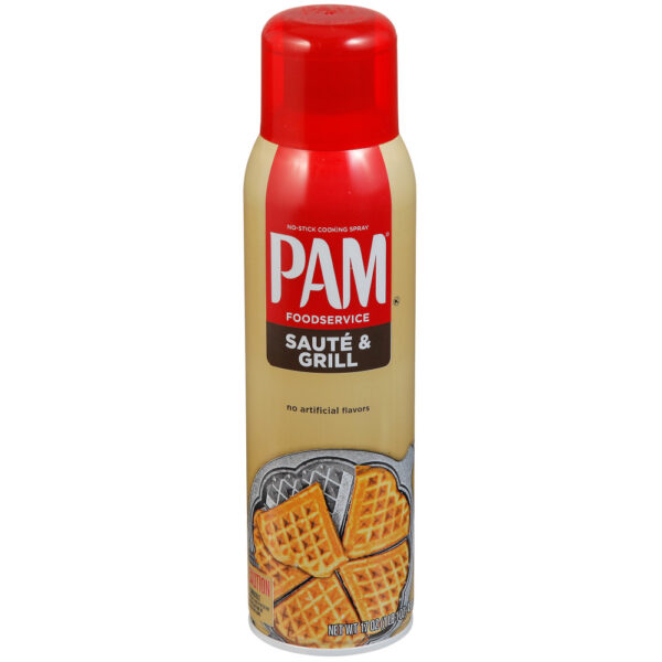 PAM SAUT? & GRILL SPRAY 17 OZ AEROSOL CAN