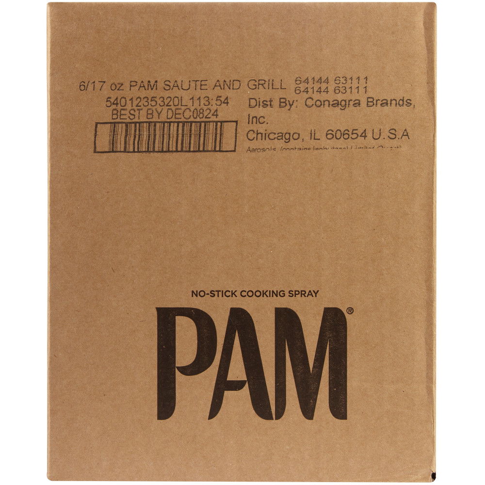 PAM SAUT? & GRILL SPRAY 17 OZ AEROSOL CAN - Image 3