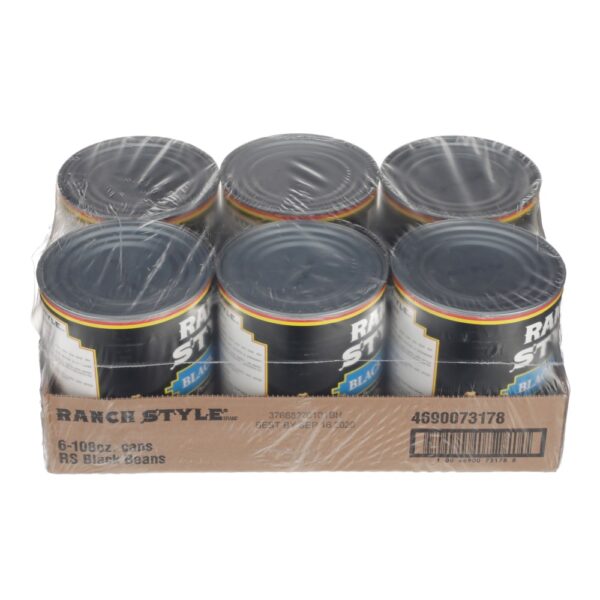 RANCH STYLE BRAND BLACK BEANS 108 OZ CAN - Image 2
