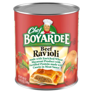 CHEF BOYARDEE CHILD NUTRITION BEEF RAVIOLI 108 OZ CAN