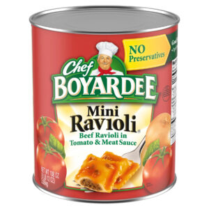 CHEF BOYARDEE MINI RAVIOLI 108 OZ CAN