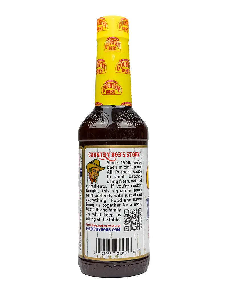 COUNTRY BOB'S ALL PURPOSE SAUCE 13 OZ BOTTLE - Image 3