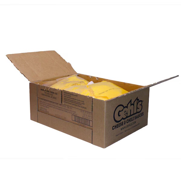 GEHL'S SHARP CHEDDAR CHEESE SAUCE WITH DISPOSABLE VALVE 80 OZ BAG - Image 2