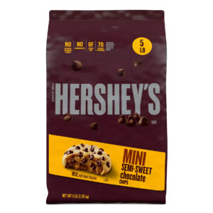 HERSHEY’S SEMI-SWEET MINI BAKING CHIPS 5 LB BAG